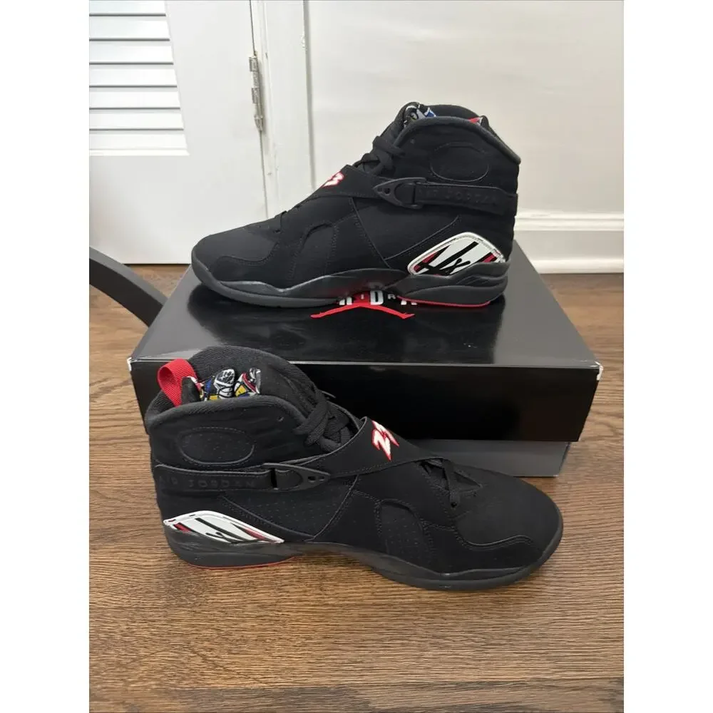 Nike Air Jordan 8 Retro Shoes Size 12 Black - New Damaged Box